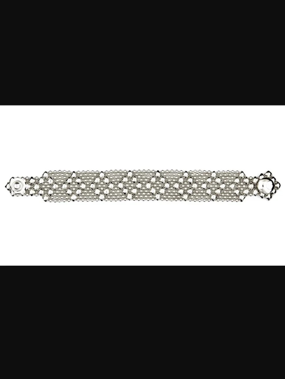 Sergio Gutierrez Liquid Metal Silver Mesh B4 Bracelet